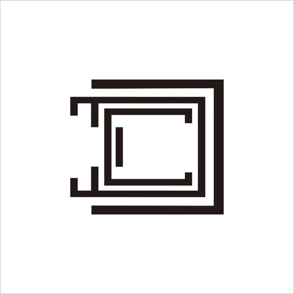 Stampa Logo Della Lettera Design Tuo Marchio Nome Identità — Vettoriale Stock