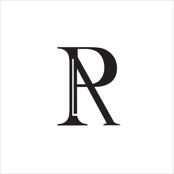 あなたのブランド アイデンティティのためのRaの手紙のロゴデザインを印刷 — ストックベクタ