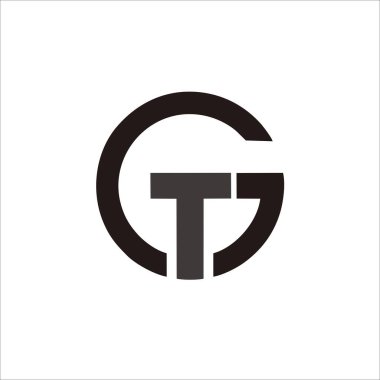 Markanız ve şirket kimliğiniz için GT harf logosu tasarımını yazdırın