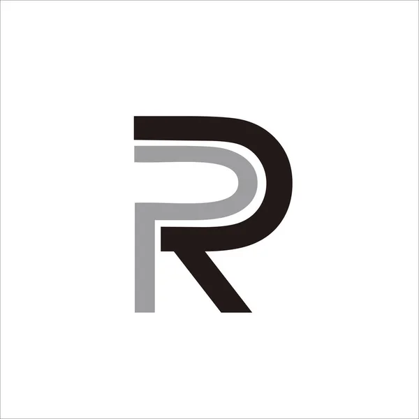 Printpr Letter Logo Design Für Ihre Marke Und Ihre Unternehmensidentität — Stockvektor