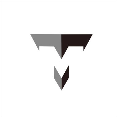 F harfi logo tasarım şablonu elementleri