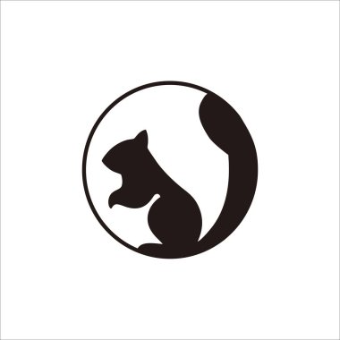 Markanız ve şirket kimliğiniz için sincap gölge logosu dizaynı