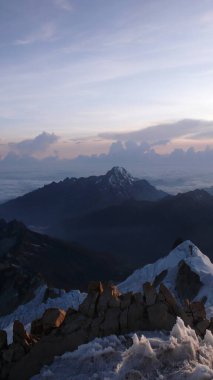 Huayna Potosy Tepesi Zirvesi Cordillera Gerçek And Dağları Bolivya. Yüksek kalite fotoğraf