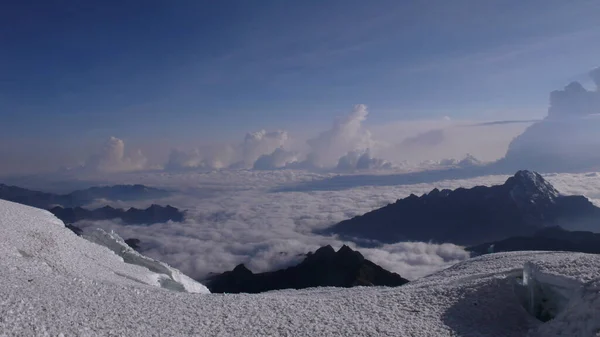 stock image Huayna Potosy Peak Summit Cordillera Real Andes Bolivia . High quality photo