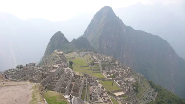 Machu Picchu View Peru Dél Amerika Andok Kiváló Minőségű Fénykép — Stock Fotó