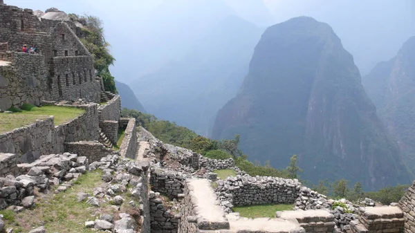 Machu Picchu Vista Peru América Sul Andes Foto Alta Qualidade — Fotografia de Stock