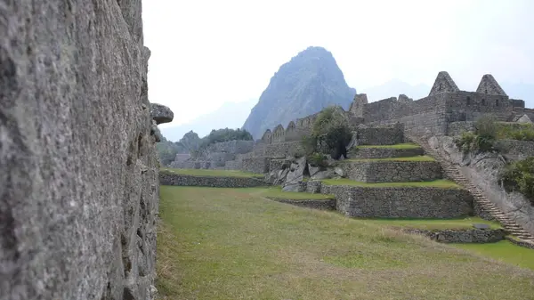 Machu Picchu View Peru Ameryka Południowa Andes Wysokiej Jakości Zdjęcie — Zdjęcie stockowe
