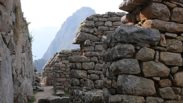 Machu Picchu View Peru América Del Sur Andes Foto Alta — Foto de Stock