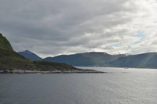 Νορβηγική Ακτή Στη Νότια Νορβηγία Υψηλής Ποιότητας Φωτογραφία — Φωτογραφία Αρχείου