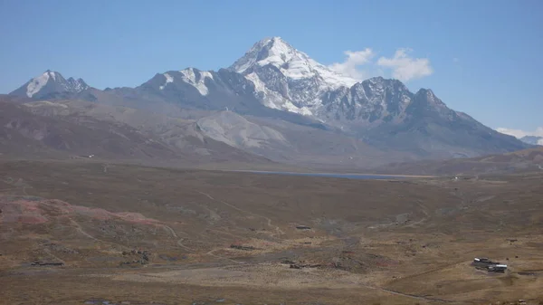 Andes Hory Krásné Scenérie Modrá Obloha Krajina Kvalitní Fotografie — Stock fotografie