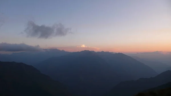 stock image sunset andes mountais valley colorfull beauty trekking. High quality photo