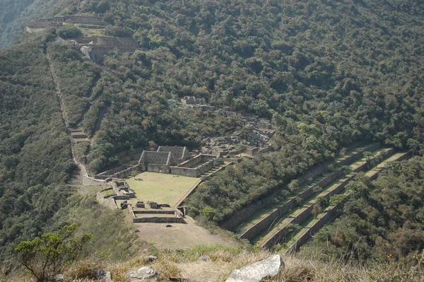 Choquequirao Inca Χωριό Urubamba Tal Πόλη Περού Υψηλής Ποιότητας Φωτογραφία — Φωτογραφία Αρχείου