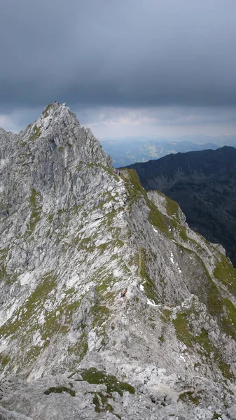 Hindelanger Klettersteig Bergsteigen Bergsteigen Bergsteigen Bayern Hochwertiges Foto — Stockfoto