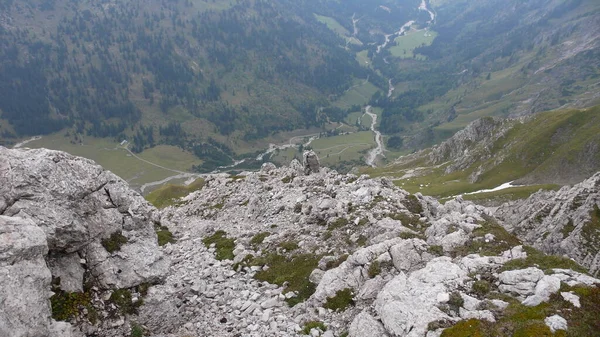 Hindelanger Klettersteig Bergsteigen Bergsteigen Bergsteigen Bayern Hochwertiges Foto — Stockfoto