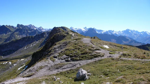 stock image Hindelanger Klettersteig mountain Alpinism Rock climb bavaria . High quality photo