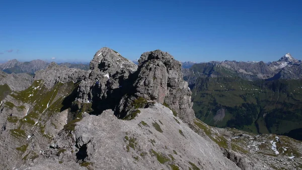 Hindelanger Klettersteig Βουνό Alpinism Βράχος Αναρρίχηση Υψηλής Ποιότητας Φωτογραφία — Φωτογραφία Αρχείου