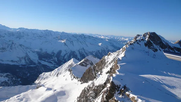 Kaprun Αυστρία Σκι Wintersport Άλπεις Ευρωπαϊκό Blue Sky Sunny Υψηλής — Φωτογραφία Αρχείου