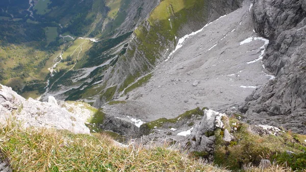 Hindelanger Klettersteig Dağcılık Kaya Bavyera Tırmanmak Yüksek Kalite Fotoğraf — Stok fotoğraf