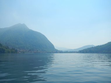 Lago Maggiore Gölü Mavi İtalya Avrupa Alpleri. Yüksek kalite fotoğraf