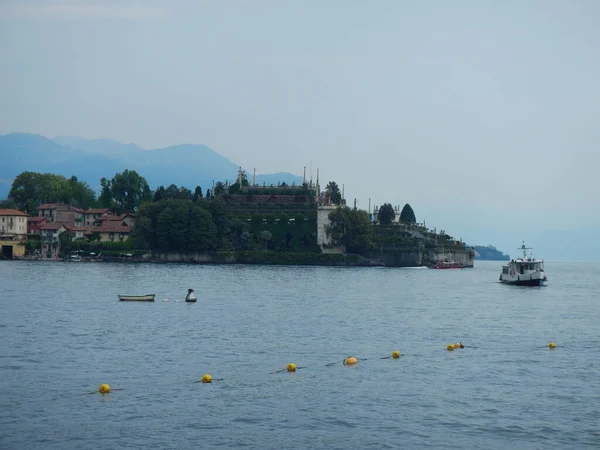 Lago Maggiore Lake Blue Olaszország Alpok Európai Kiváló Minőségű Fénykép — Stock Fotó