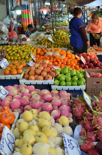 Frutas Tailandesas Tropicais Vendem Mercado Tor Kor Bangko Tailândia Mercado — Fotografia de Stock