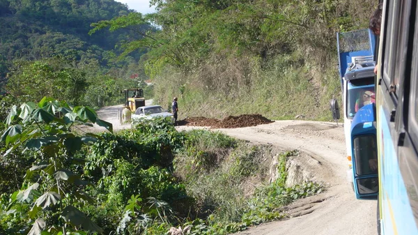 stock image death road bolivia truck fall over old andes scary dangerous . High quality photo