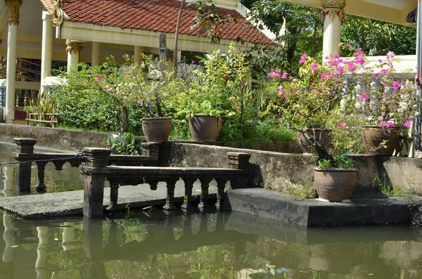 Bangkok Beherbergt Kanal Farbenfrohes Wasser Fluss Asiatische Kultur Hochwertiges Foto — Stockfoto