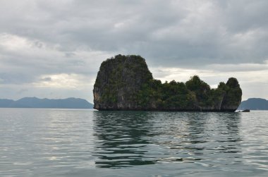 Koh yao Noi Adası Tayland Sahili Uzunkuyruklu Teknesi. Yüksek kalite fotoğraf