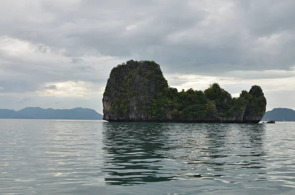 Wyspa Koh Yao Noi Tajlandia Plaża Longtail Boat Wysokiej Jakości — Zdjęcie stockowe