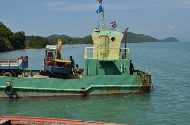 Koh yao Noi Adası Tayland Sahili Uzunkuyruklu Teknesi. Yüksek kalite fotoğraf
