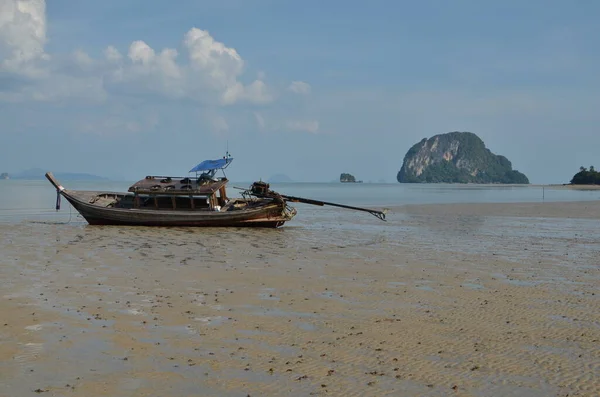 Bateau Queue Longue Tombé Sec Koh Yao Noi Island Thailand — Photo