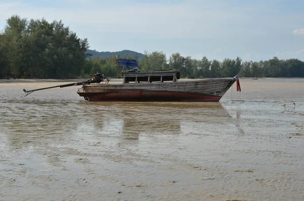Koh Yao Noi Sziget Thaiföld Beach Longtail Hajó Kiváló Minőségű — Stock Fotó