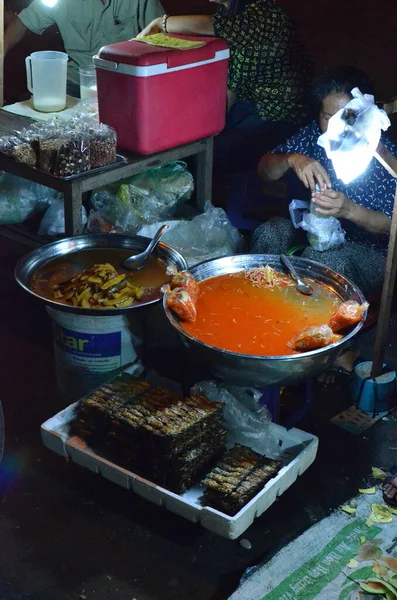 Ночной Рынок Камбодии Раскрашивает Еду Высокое Качество Фото — стоковое фото