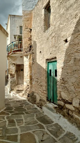 Small Village Paros Greece Mediteranean Island Aegean Blue White High — Stock Photo, Image