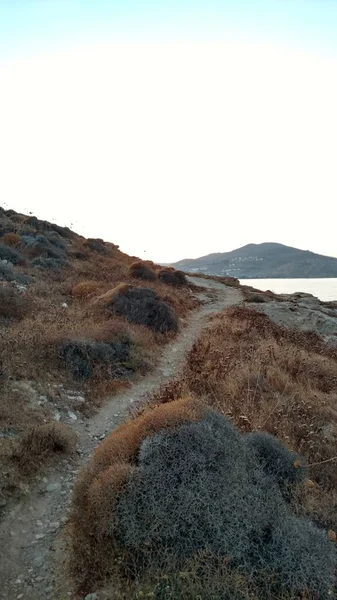 ロンリーパスパロスギリシャ地中海の島のエーゲ海 高品質の写真 — ストック写真