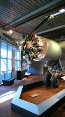 Radyasyon motorlu pervane uçağı müze noktasında. Yüksek kalite fotoğraf