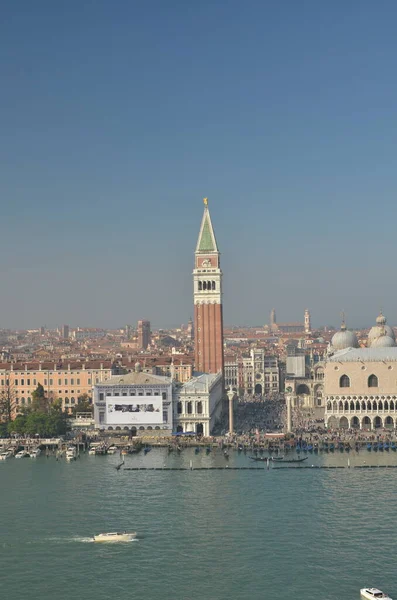 Venedig Från Air Panorama View Horizon Citiscape Högkvalitativt Foto — Stockfoto