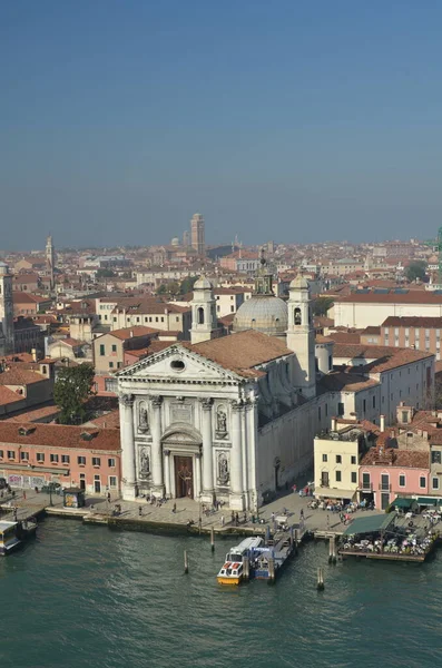 Венеция Панорама Воздуха Вид Горизонт Citiscape Высокое Качество Фото — стоковое фото