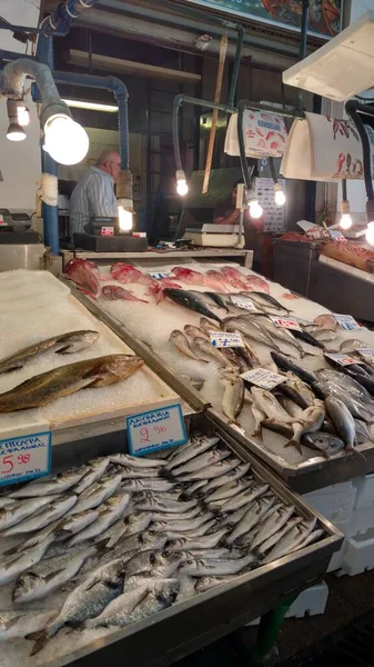 Markt Mit Frischen Lebensmitteln Athen Griechenland Einkaufen Hochwertiges Foto — Stockfoto