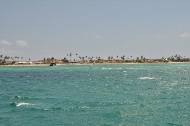 Willemstad Dutch Hollanda Antiller Karayipler Karayipler Curacao Adası Sahili. Yüksek kalite fotoğraf