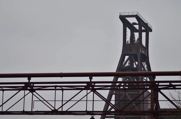 Zeche Zollverein Szénbánya Komplexum Essen Németország Ipari Energiatermelés Kiváló Minőségű — Stock Fotó