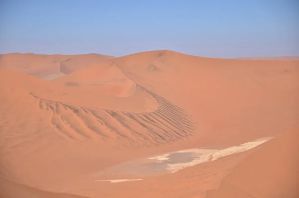 Top Dune Big Daddy Sand Dune Namibia Afrika Blue Sky —  Fotos de Stock