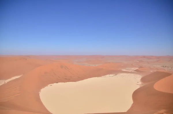 Top Dune Big Daddy Sand Dune Namibia Afrika Blue Sky — Fotografia de Stock