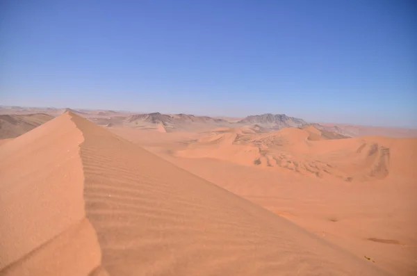 沙丘45的顶部大爸爸沙丘南非非洲蓝天沙丘 高质量的照片 — 图库照片