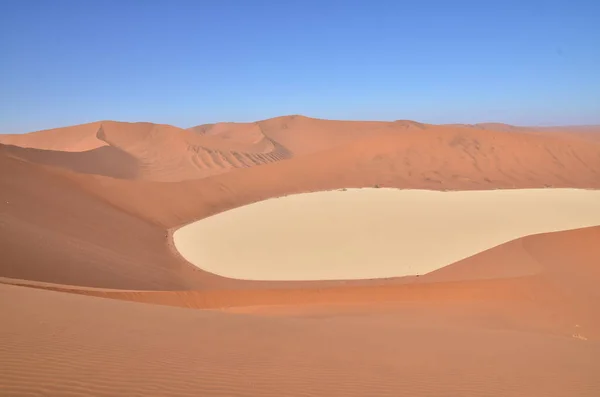 Top Dune Big Daddy Sand Dune Namibia Afrika Blue Sky — стокове фото