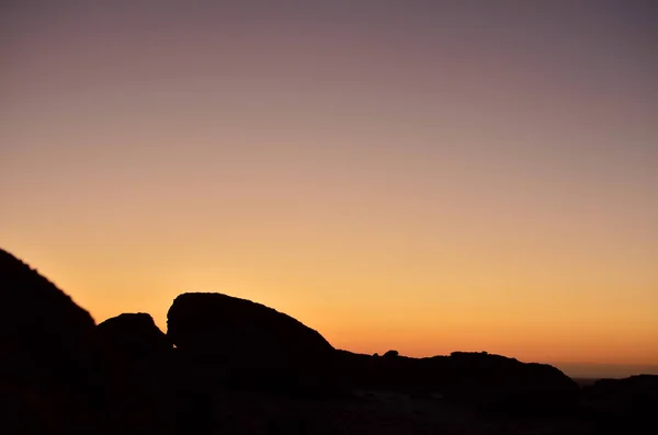 Mirabib Einsamen Malerischen Granit Rock Wüstenpanorama Sonnenaufgang Hochwertiges Foto — Stockfoto