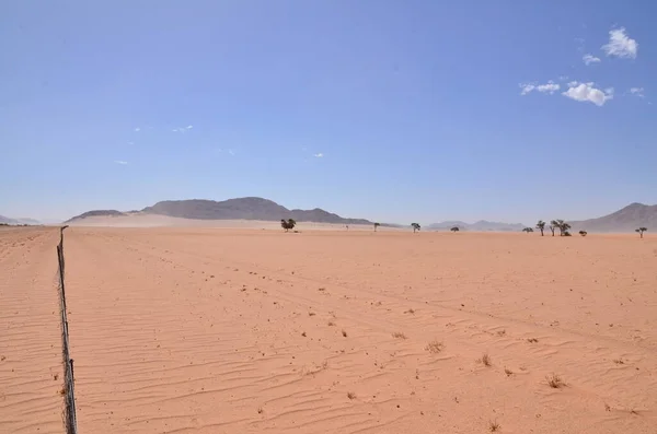 Wüste Von Sossusvlei Namib Naukluft Nationalpark Namibias Blauer Himmel Hochwertiges — Stockfoto
