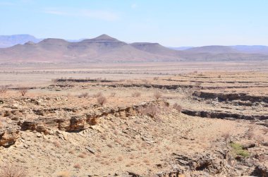 Aus dağlarının manzarası, Namibya, Afrika 4x4. Yüksek kalite fotoğraf