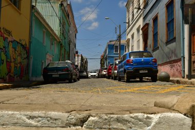 streets of Valparaiso Chile south Ameria. High quality photo