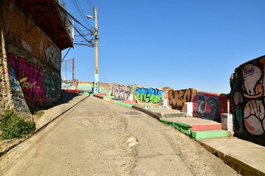 streets of Valparaiso Chile south Ameria. High quality photo
